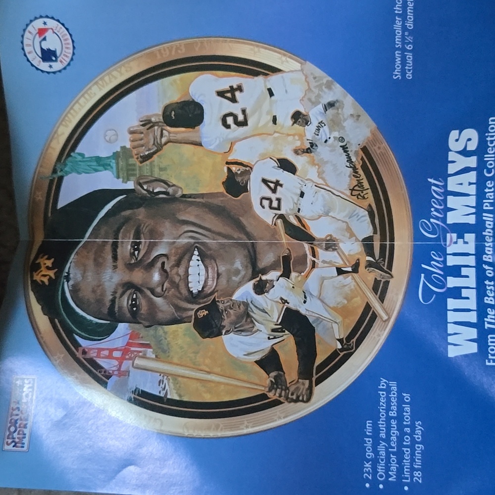 Hamilton Collection Baseball Plate - Picture 4 of 5